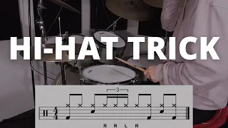 Here's the COOLEST Hi Hat Trick in a Drum Groove