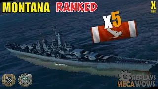 Montana 5 Kills & 191k Damage | World of Warships Gameplay