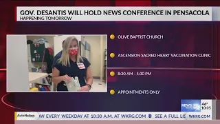 Gov. DeSantis to hold news conference in Pensacola