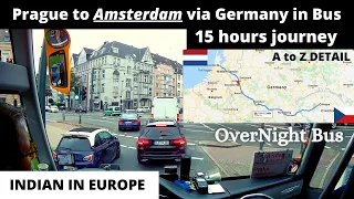 PRAGUE TO AMSTERDAM via GERMANY IN BUS | BEST TO TRAVEL INSIDE EUROPE | #REGIOJET | #TRAVELASSISTANT