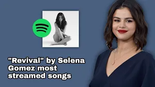 Revival by Selena Gomez most streamed songs on Spotify