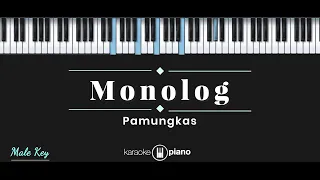 Monolog - Pamungkas (KARAOKE PIANO - MALE KEY)