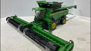 Umboxing miniatura colheitadeira Jhon deere x9 1000 prestigie collection escala 1/32