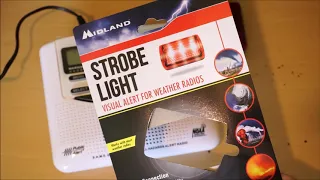 How To: Midland NOAA Weather Radio WR120 UPDATED and Strobe Light Review