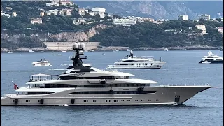 Mega-yacht KISMET • Lurssen Project Global.Outstanding & Elegant. Departing Monaco @emmansvlogfr