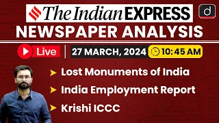 Newspaper Analysis | The Indian Express | 27 March 2024 | Drishti IAS English