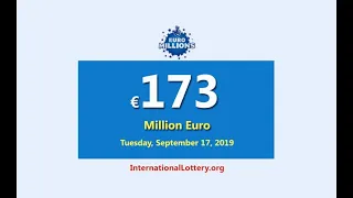 EuroMillions Jackpot jumps to 173 million euro for Tuesday, March 17, 2019