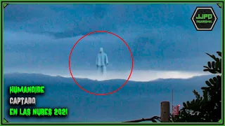 Strange Humanoid Caught in the Clouds in Real Life - Blue Beam Project ?