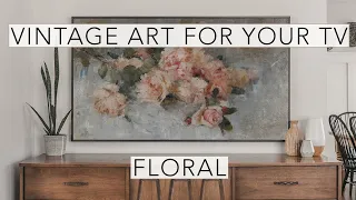 Floral | Turn Your TV Into Art | Vintage Art Slideshow For Your TV | 1Hr of 4K HD Paintings