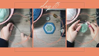 How I crochet a Temperature Blanket in 2023 (Daily Vlog 25)