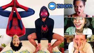 Spiderman trolling in Zoom Classes