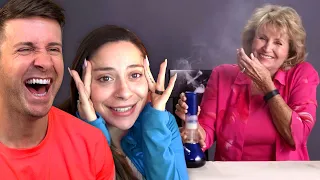 Grandmas smoke weed for the FIRST TIME w/ Chrissy