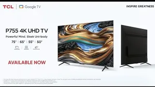 New TCL Tv Model 2024 4k UHD TV 65P755