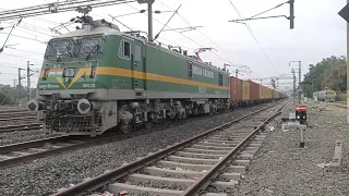 TKD Wag9Hc 90029 Indian Railway Freight Goods Train Container train....!!