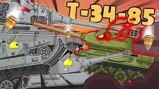 Top 3 episodes: Stories of T-34-85. Cartoons about tanks