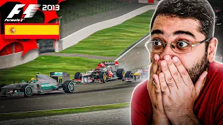 F1 2013 - GP DA ESPANHA - TRAÍDO PELO PNEU! - EP 05