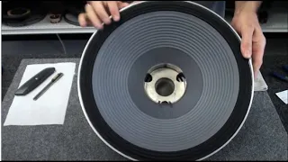 JBL Speaker Repair and Rebuild. How to recone a JBL 2226 woofer.