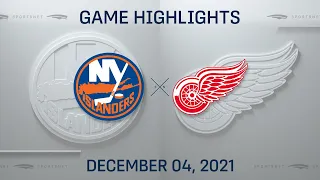 NHL Highlights | Islanders vs. Red Wings - Dec. 4, 2021