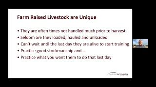 Western Meat School Webinar Series: Animal Handling Best Practices from Farm to Slaughterhouse