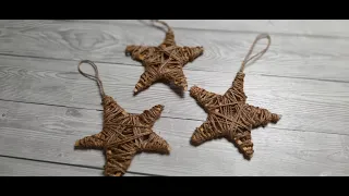 DIY Новогодний декор своими руками / Новогодние игрушки своими руками из джута / Christmas DIY