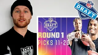 Rugby Player Reacts to Round 1 of The 2020 NFL DRAFT! (Picks 11-20)