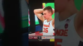 Double overtime Syracuse and Indiana ends with referees getting involved