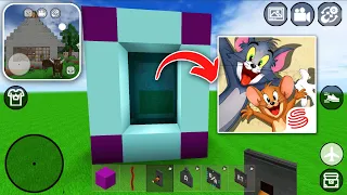 How to Make PORTAL to TOM & JERRY in MINI BLOCK CRAFT 3D