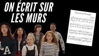 On écrit sur les murs (Kids United) - Piano Tutorial (Sheet Music)