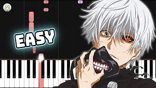 [full] Tokyo Ghoul OP - "Unravel" - EASY Piano Tutorial & Sheet Music