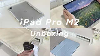 iPad Pro M2 12.9 Unboxing + Accessories