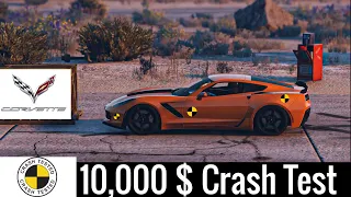 10,000 $ Corvette Crash Test In GTA 5