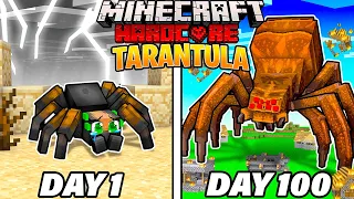 I Survived 100 Days as a TARANTULA in HARDCORE Minecraft!