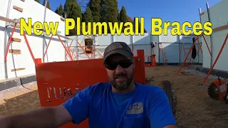 How to stack out a entire ICF basement and my thoughts on the Plumwall ICF bracing system