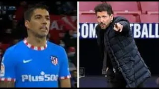 Diego Simeone respondió sobre los insultos que Luis Suárez de dijo al sustituirlo