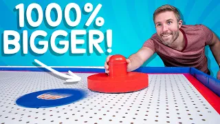 We Built the World's Largest Air Hockey Table • This Could Be Awesome #10