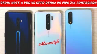 Redmi Note 8 Pro vs Oppo Reno 2 vs Vivo Z1x Comparison