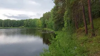 Енисейск. Поездка за город. Лес, Монастырское озеро и деревня.