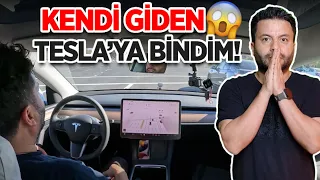 KENDİ GİDEN TESLA'YA BİNDİM (FSD - Otonom Sürüş Testi)