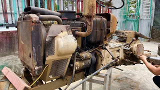 Shibaura sd2200 tractor rear axle restoration | Restore and repair old shibaura sd2200 plow