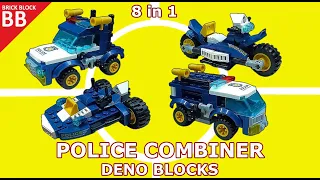 LEGO Combiner Deno Blocks Police (03) ⚡️ Speed build How to make a Robot Transformers D-No Play asmr