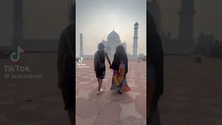 Jesy Nelson in India with Beau Zion Foster via TikTok 🇮🇳🪷