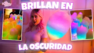 ¡ALGODÓN DE AZÚCAR QUE BRILLA EN LA OSCURIDAD! | MIS PASTELITOS