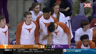 Texas vs TCU Men's Basketball Highlights