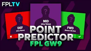 FPL Point Predictor | GAMEWEEK 9 | Fantasy Premier League | 20/21