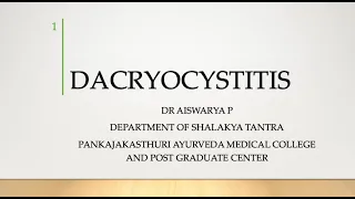 DACRYOCYSTITIS