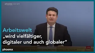 Pressekonferenz mit Hubertus Heil zum Arbeitsweltbericht am 18.05.21