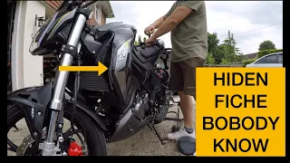 Keeway RKF125 Fairing removal and hiden fiche watch till the end