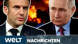 PUTINS KRIEG: NATO-Soldaten in die Ukraine? Macron-Hammer löst Erdbeben in Europa aus! I WELT STREAM