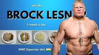 I Tried " BROCK LESNAR " diet plan for a day !! 🇮🇳