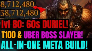 BEST Season 3 BOSS SLAYER Barbarian Builds! For End Game T100 & Duriel Farm!